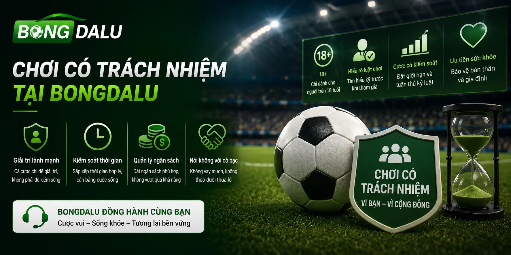 Chơi có trách nhiệm là quy định dành cho hội viên Bongdalu