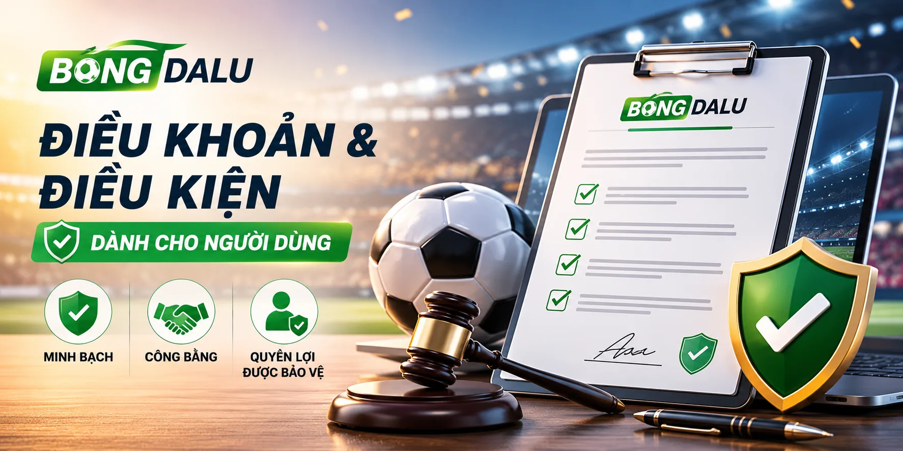 Điều khoản điều kiện tại Bongdalu